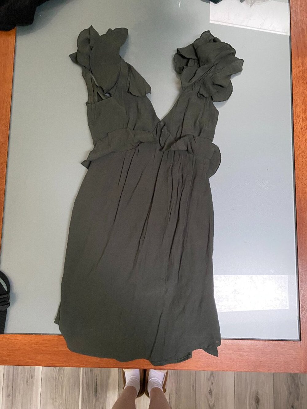 Kamal Ruffle Mini Dress Francescas XS - Picture 2 of 5